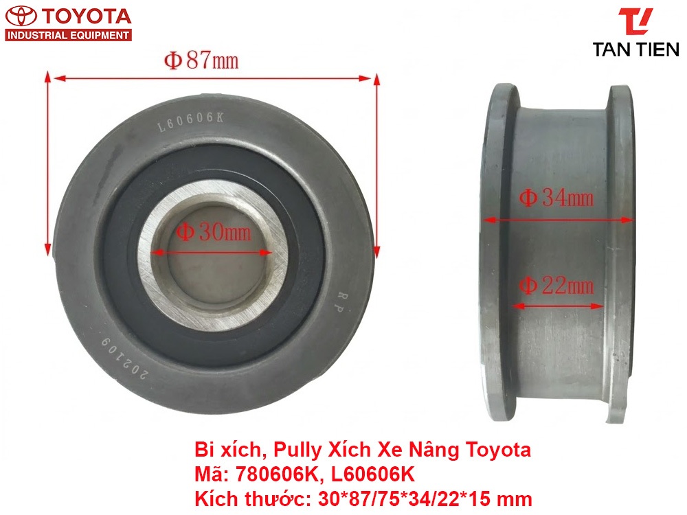Bi Xích Xe Nâng Toyota 780606K (L60606K)